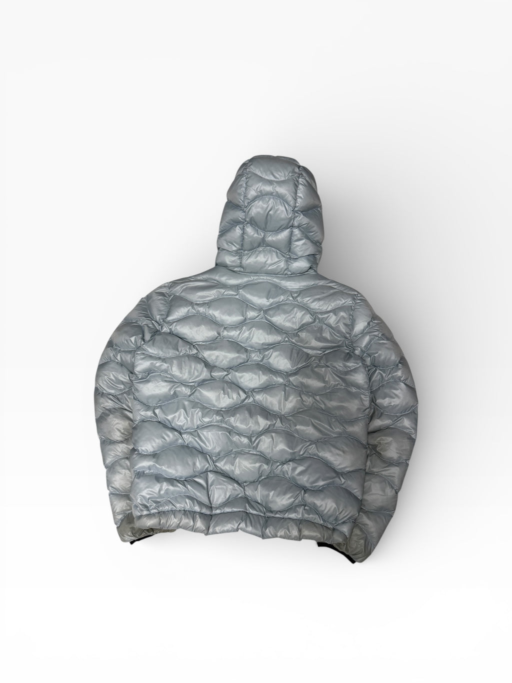 Blauer Pufferjacke Hellblau