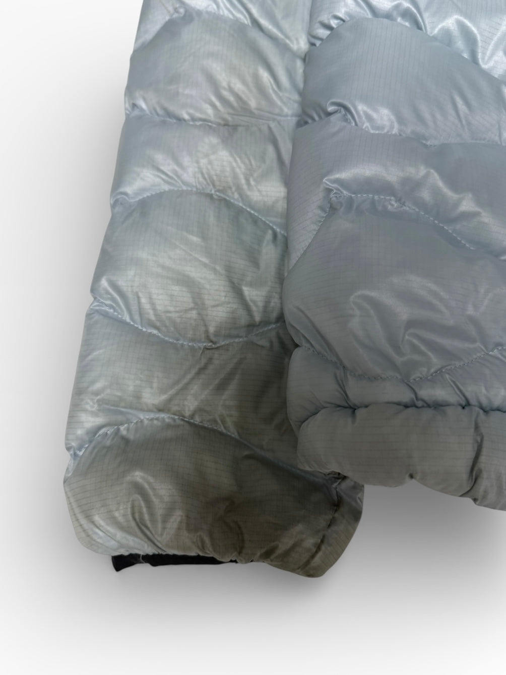 Blauer Pufferjacke Hellblau