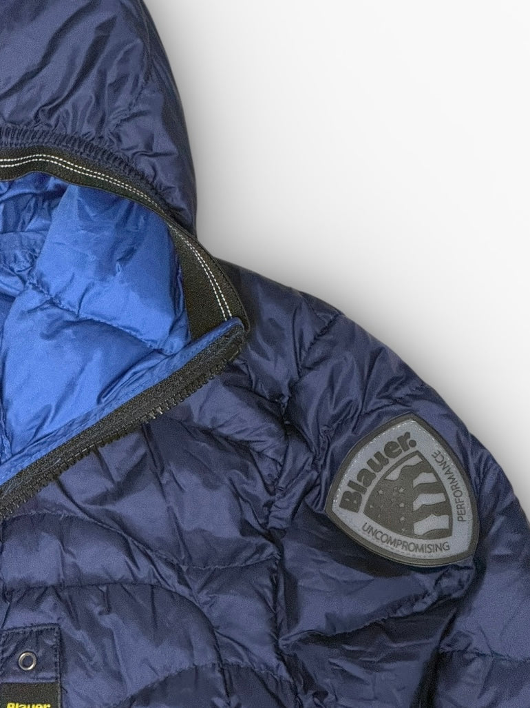 Blauer Pufferjacke Marineblau