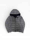 Blauer Puffer Jacke